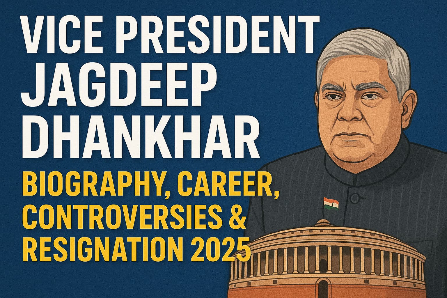 Vice President Jagdeep Dhankhar: Biography, Career, Controversies & Resignation 2025