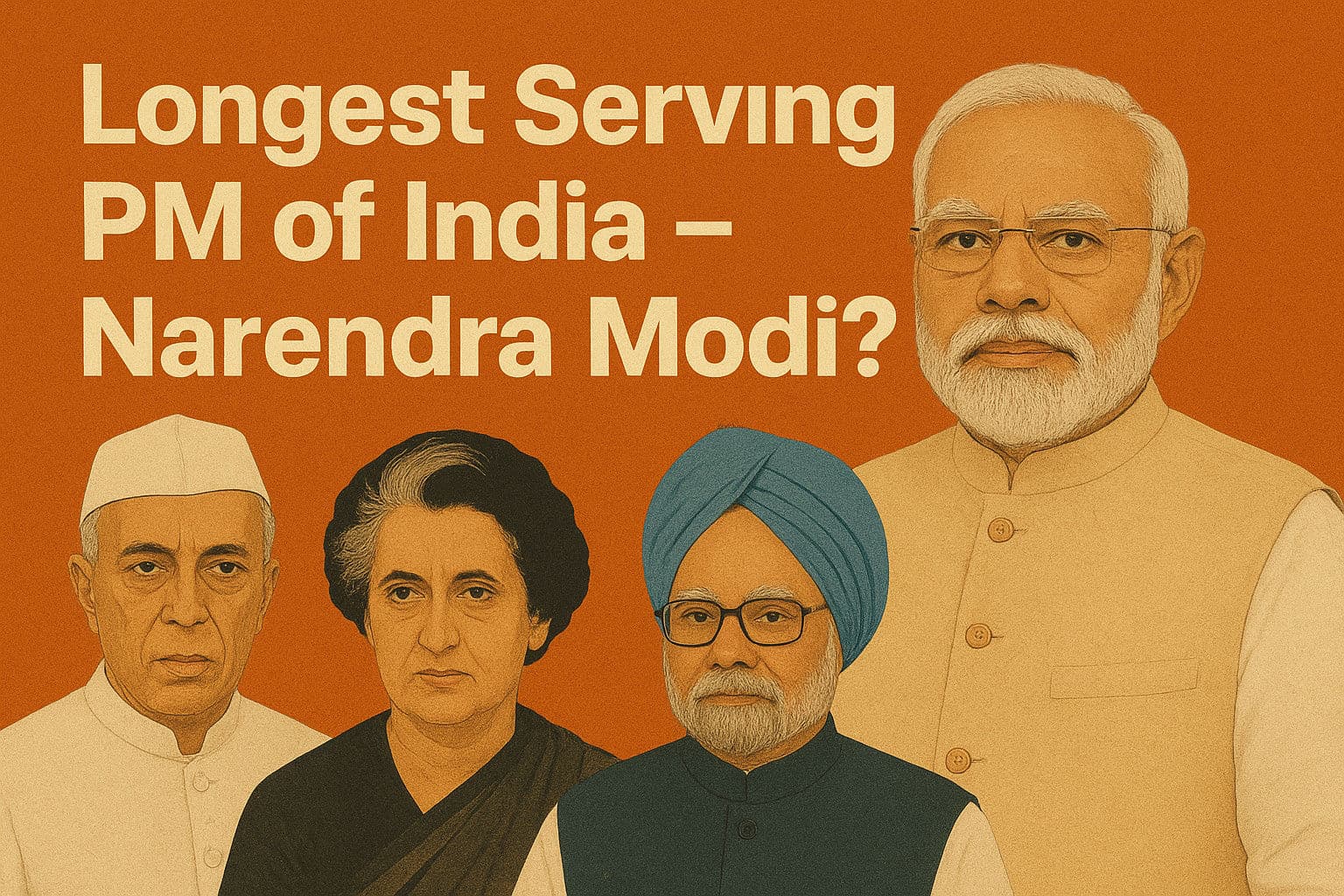 Longest Serving PM of India – Narendra Modi?