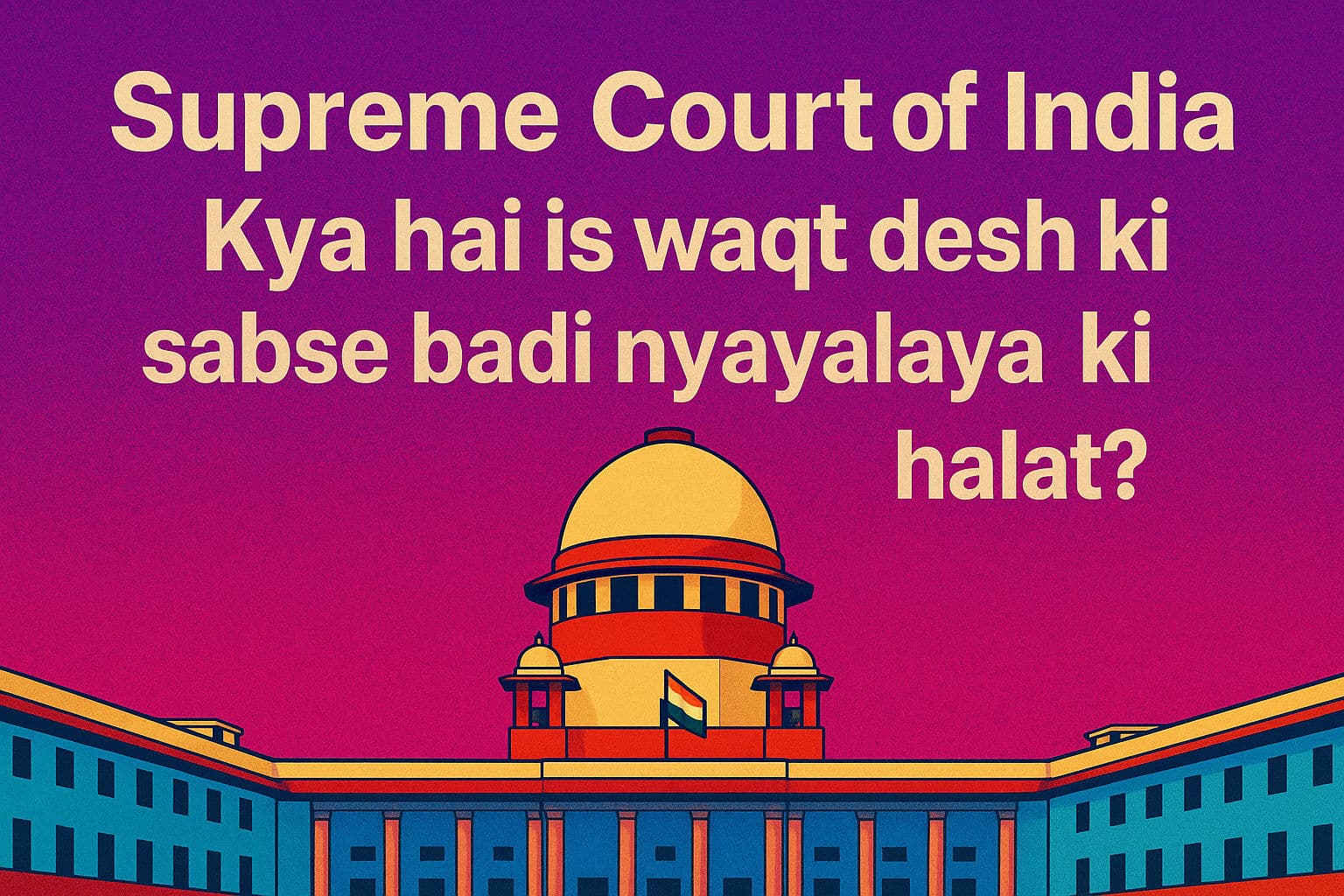 Supreme Court of India – Kya hai is waqt desh ki sabse badi nyayalaya ki halat?