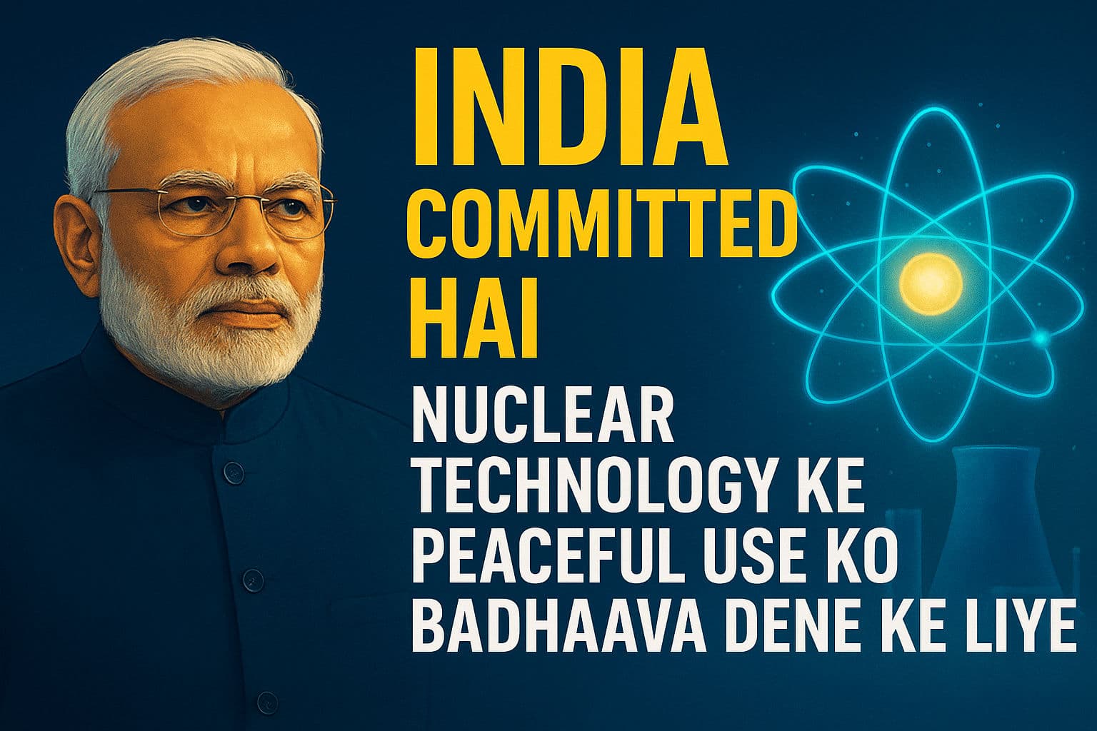 परमाणु प्रौद्योगिकी के शांतिपूर्ण उपयोग को बढ़ावा देने को प्रतिबद्ध: भारत