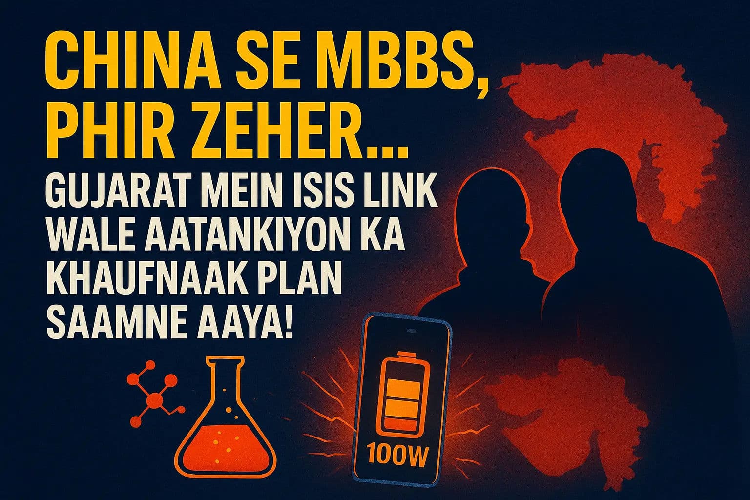 चीन से MBBS, फिर जहर... गुजरात में ISIS लिंक वाले आतंकियों का खौफनाक प्लान!
