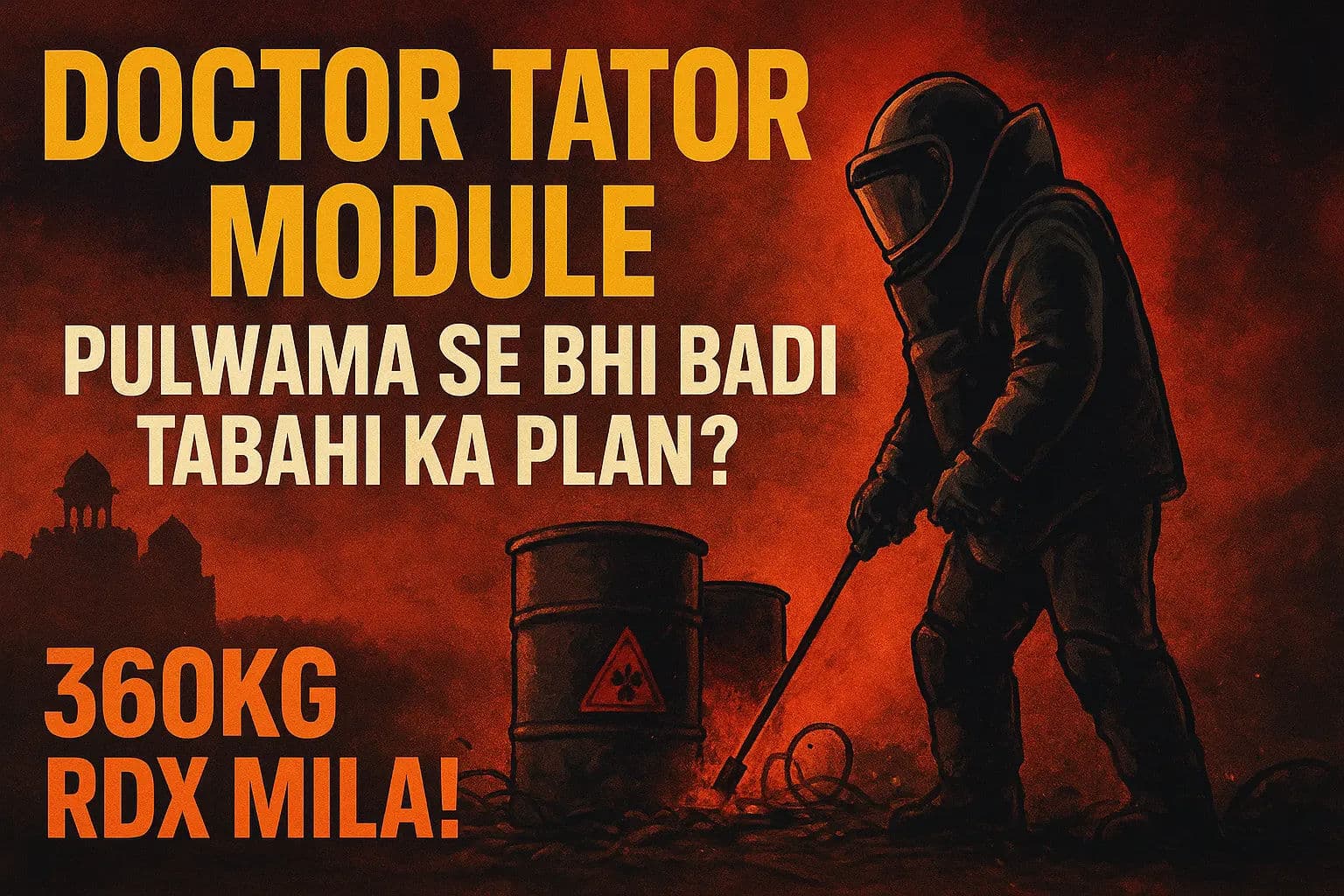 डॉक्टर टेटर मॉड्यूल: क्या पुलवामा से बड़ी तबाही की थी योजना? तब 60 किलो RDX का हुआ था यूज, अब मिले 360KG वि...