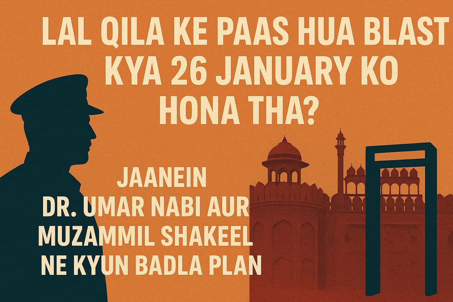 लाल किला के पास हुआ धमाका 26 जनवरी को होना था? जानें डॉ उमर नबी और मुजम्मिल शकील ने क्यों बदला प्लान