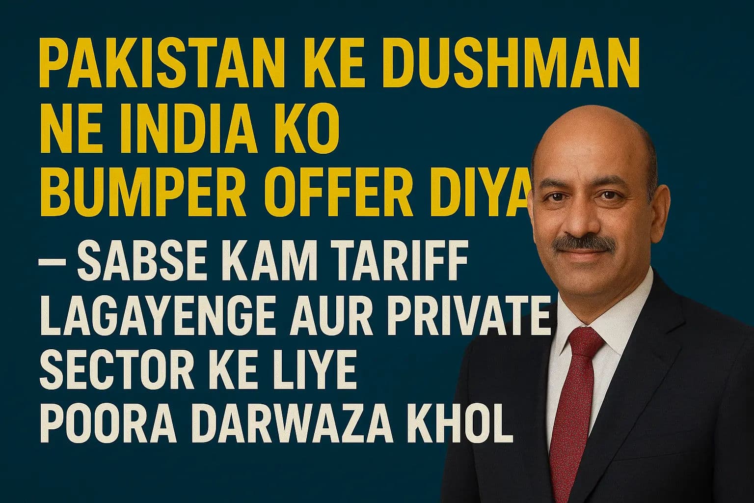 पाक‍िस्‍तान के दुश्मन का भारत को बंपर ऑफर, सबसे कम लगाएंगे टैर‍िफ, प्राइवेट सेक्टर के ल‍िए खोल देंगे पूरा दरवाजा