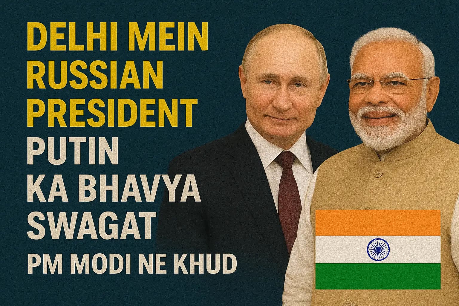 दिल्ली में रूसी राष्ट्रपति पुतिन का भव्य स्वागत, पीएम मोदी ने स्वयं अगवानी की