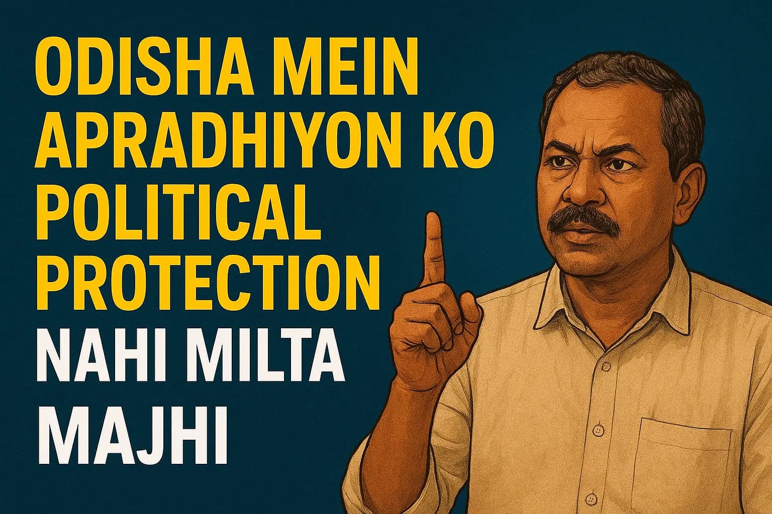 ओडिशा में अपराधियों को राजनीतिक संरक्षण नहीं मिलता: माझी