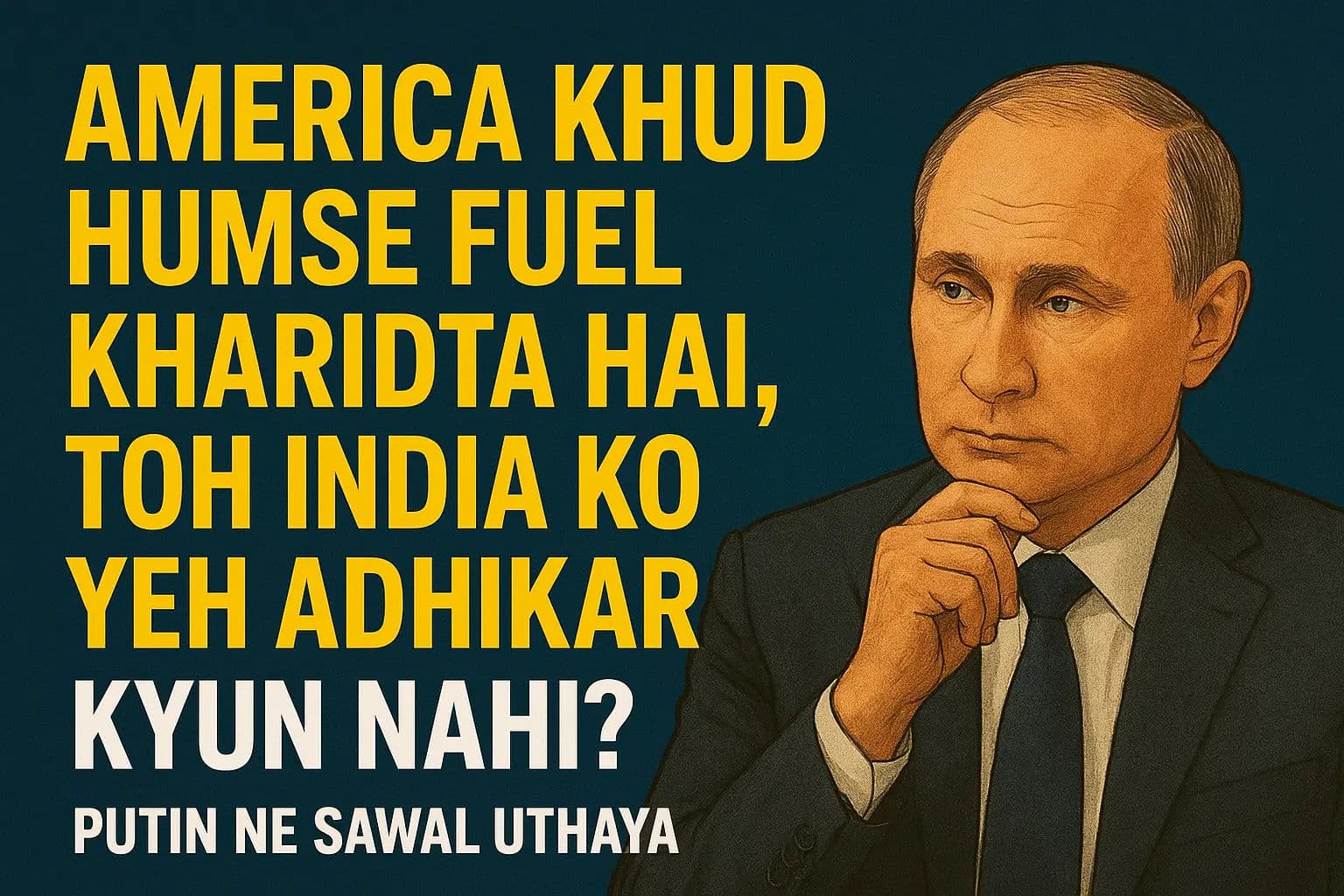 अमेरिका खुद हमसे फ्यूल खरीदता है, तो भारत को अधिकार क्यों नहीं; पुतिन ने दागा सवाल
