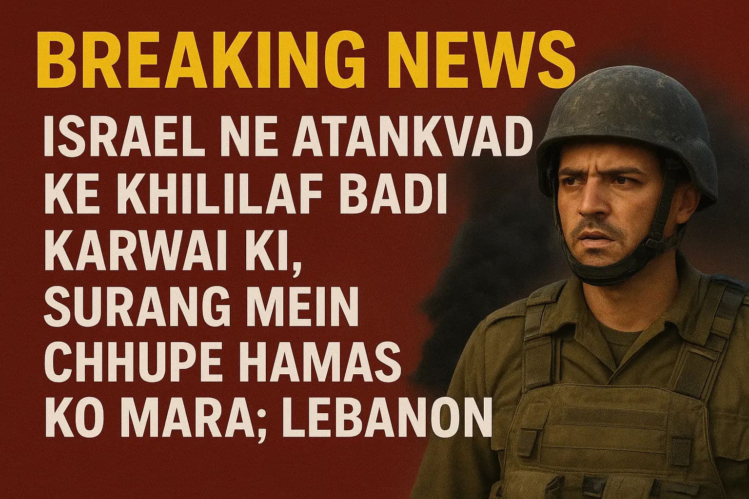 इजरायल की आतंकियों के खिलाफ बड़ी कार्रवाई, सुरंग में छिपे हमास के 40 लड़ाकों को मारा; लेबनान में भीषण हवाई हमले