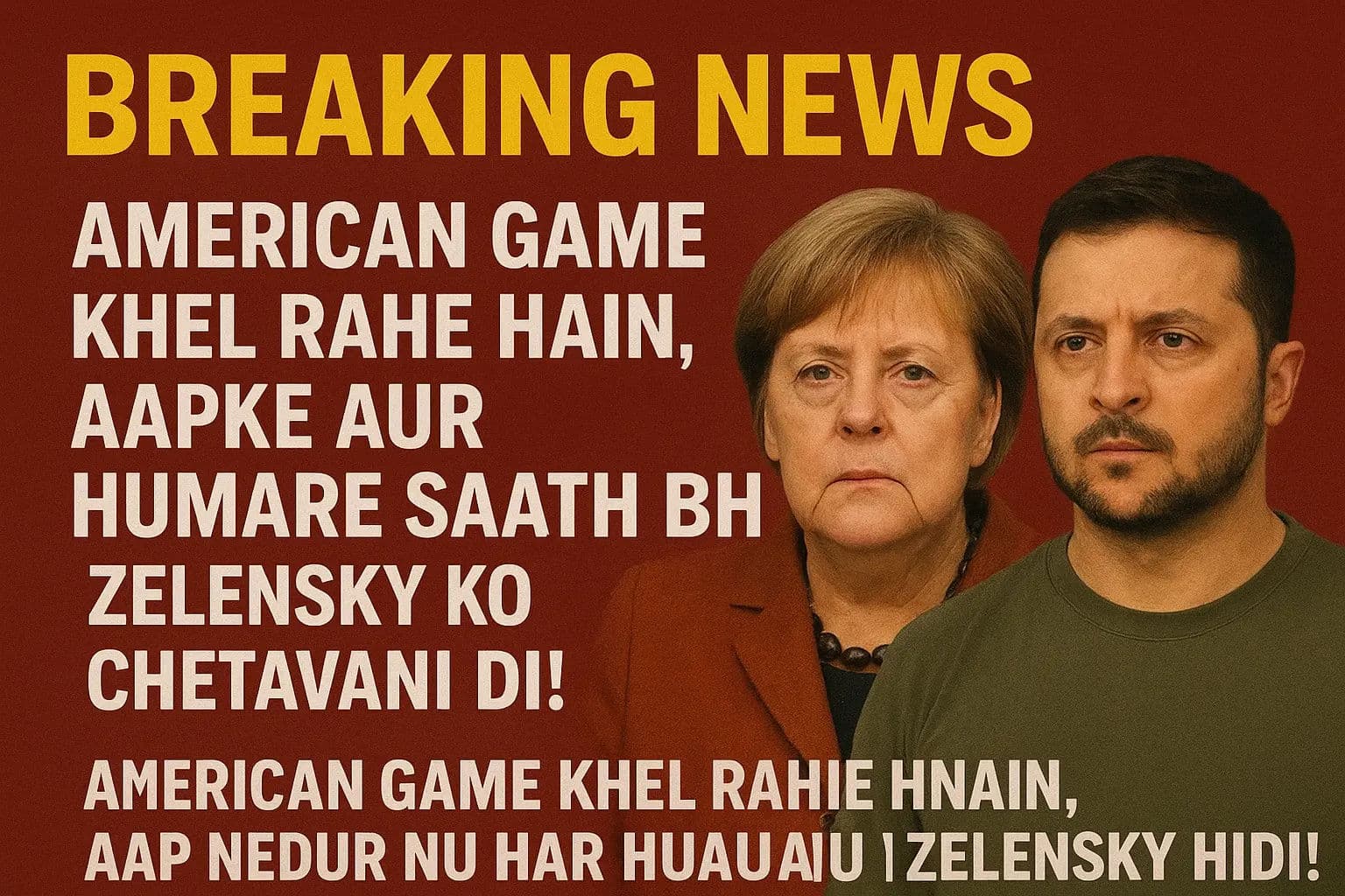 'अमेरिकी गेम खेल रहे हैं, आपके और हमारे साथ भी...', जर्मन चांसलर का कॉल लीक, जेलेंस्की को चेताया!