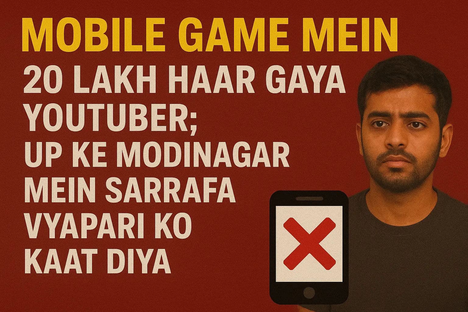 मोबाइल गेम में 20 लाख हार गया था यूट्यूबर; UP के मोदीनगर में सर्राफा व्यापारी को काट डाला