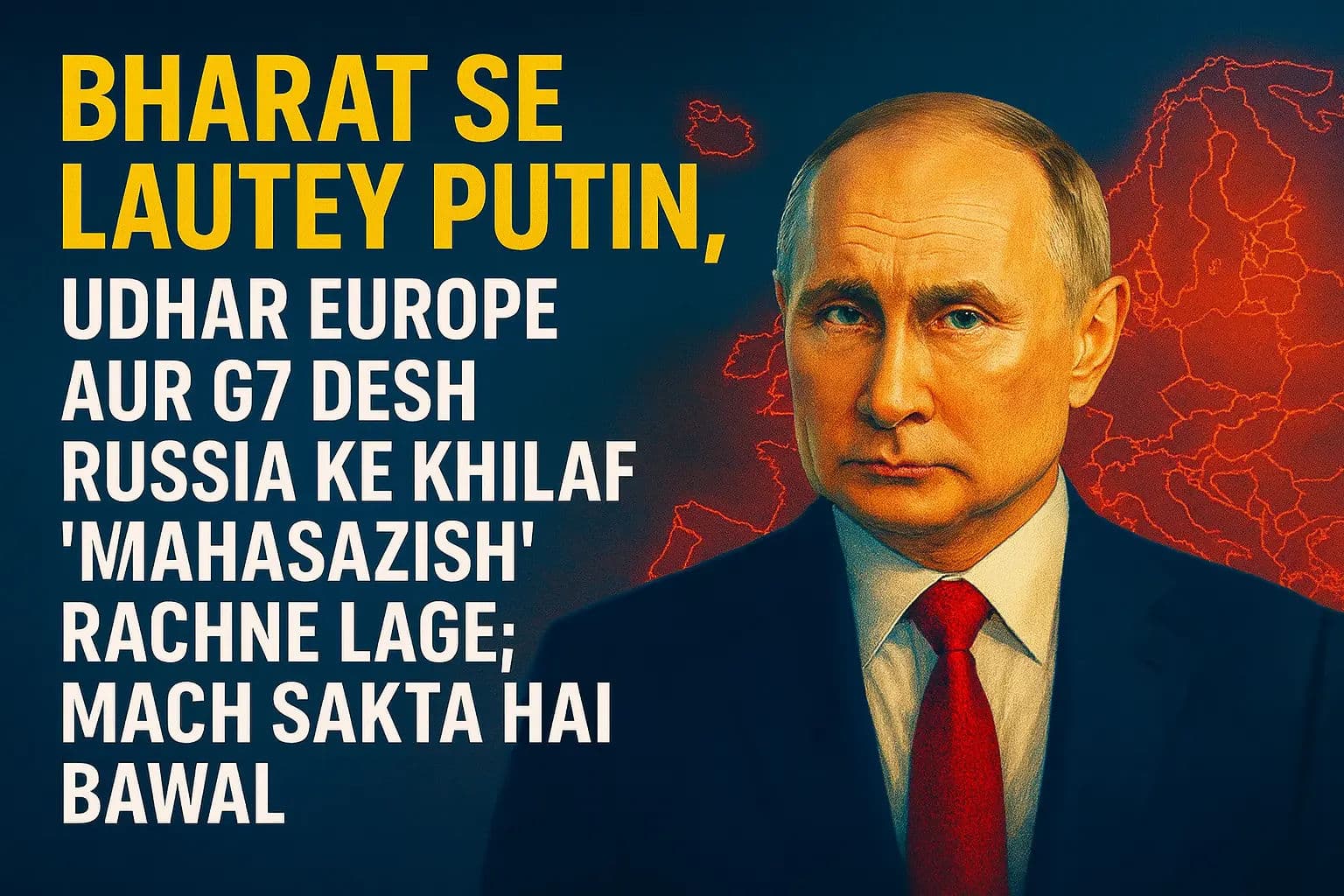 भारत से लौटे पुतिन, उधर रूस के खिलाफ 'महासाजिश' रचने लगे यूरोप और G7 देश; मच सकता है बवाल