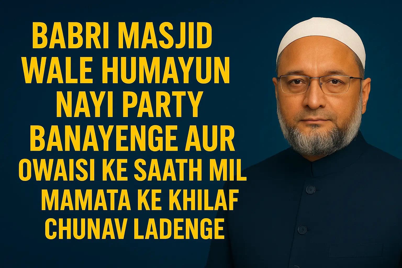 बाबरी मस्जिद वाले हुमायूं बनाएंगे नई पार्टी, ओवैसी के साथ मिलकर लड़ेंगे ममता के खिलाफ चुनाव