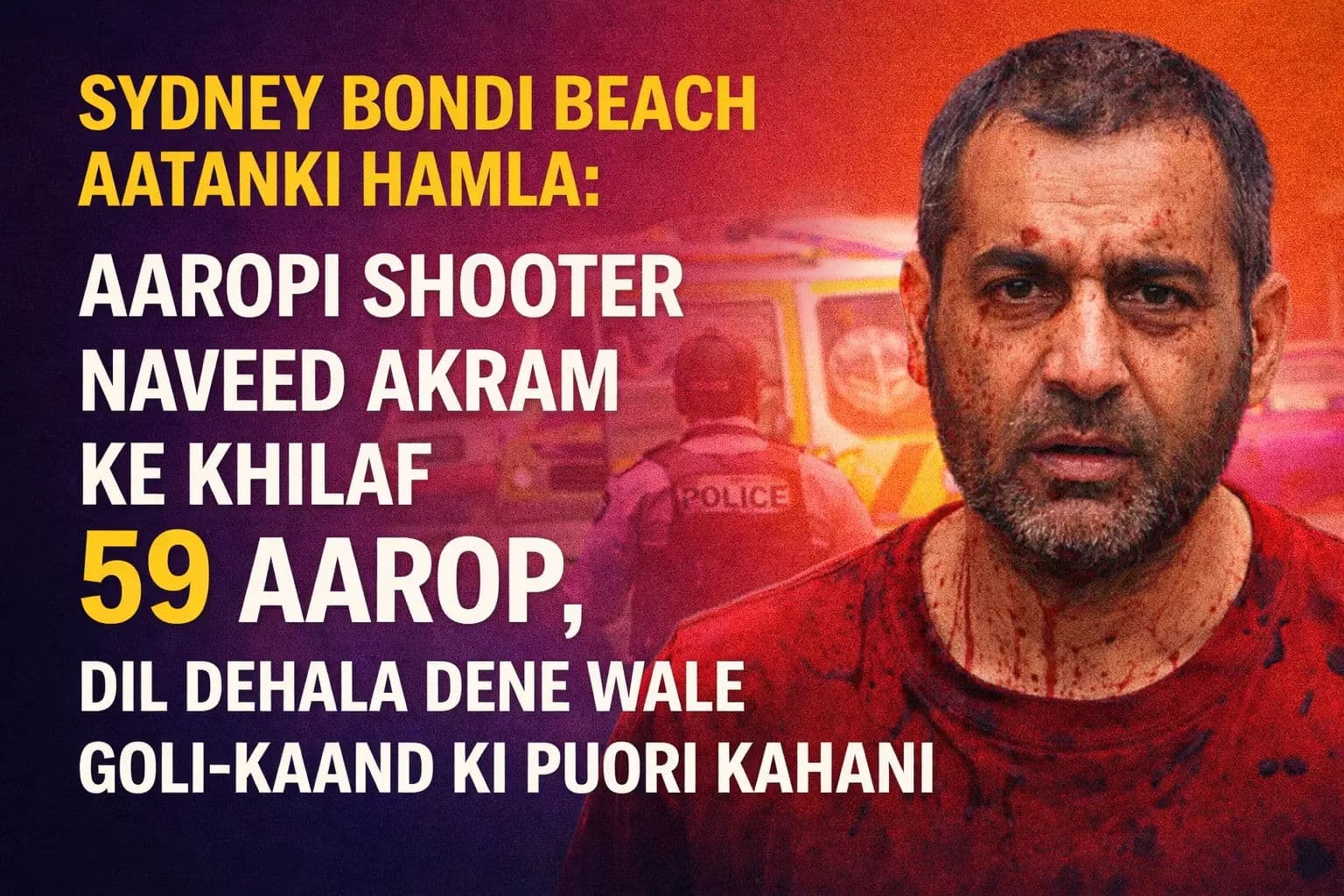 सिडनी बॉन्डी बीच आतंकी हमला: आरोपी शूटर नवीद अकरम के खिलाफ 59 आरोप, दिल दहला देने वाले गोलीकांड की पूरी कहानी