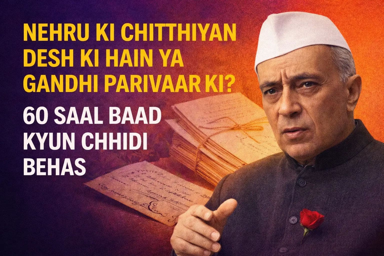 नेहरू की चिट्ठियां देश की या गांधी परिवार की? 60 साल बाद क्यों छिड़ी बहस