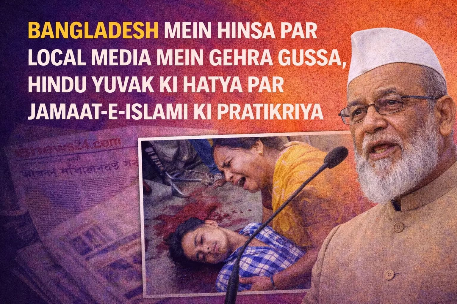 बांग्लादेश में हिंसा पर स्थानीय मीडिया में गहरा ग़ुस्सा, हिन्दू युवक की हत्या पर जमात-ए-इस्लामी की प्रतिक्रिया