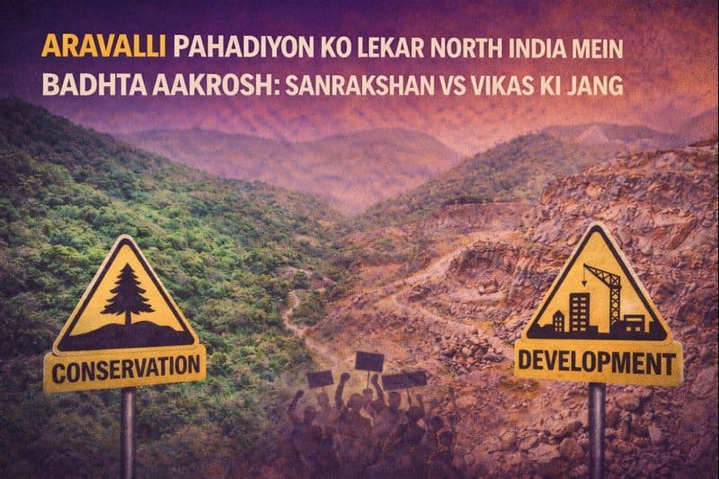 अरावली पहाड़ियों को लेकर उत्तर भारत में बढ़ता आक्रोश: संरक्षण बनाम विकास की जंग