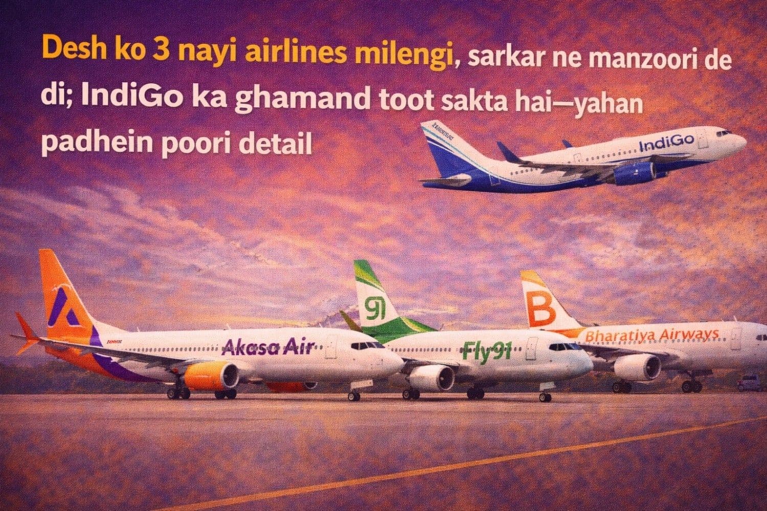 देश को मिलेंगी 3 नई एयरलाइंस, सरकार ने दी मंजूरी; इंडिगो का टूटेगा घमंड, यहां पढ़े पूरी डिटेल