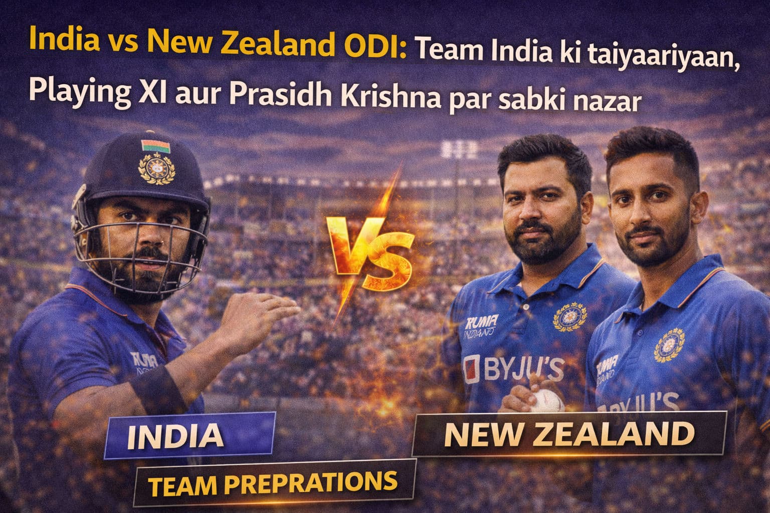 India vs New Zealand ODI: टीम इंडिया की तैयारियां, प्लेइंग XI और प्रसिध कृष्णा पर सबकी नजर