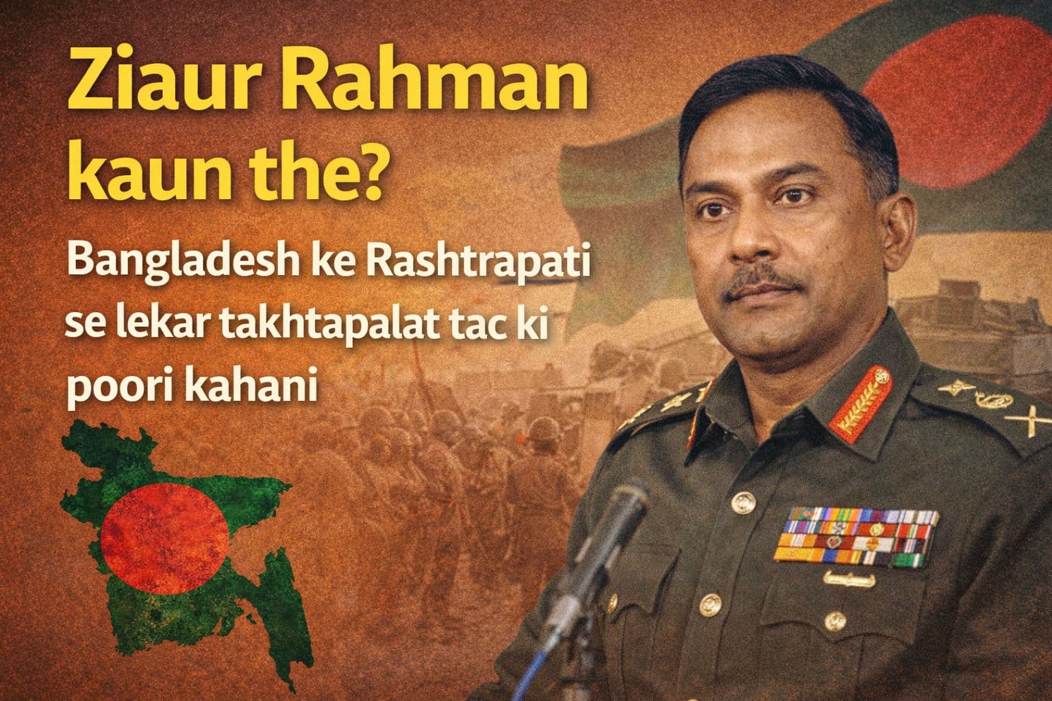 Ziaur Rahman कौन थे? बांग्लादेश के राष्ट्रपति, BNP और 1981 हत्या की पूरी कहानी