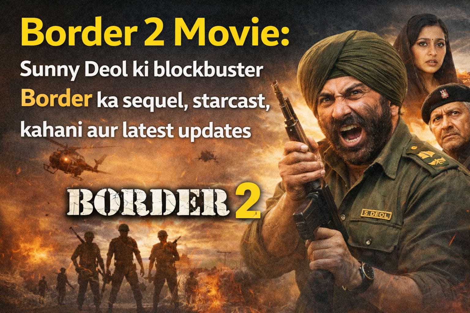 Border 2 Movie: सनी देओल की ब्लॉकबस्टर Border का सीक्वल, स्टारकास्ट, कहानी और लेटेस्ट अपडेट