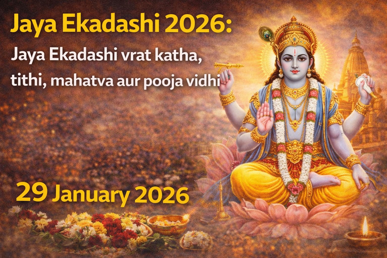 Jaya Ekadashi 2026: जया एकादशी व्रत कथा, तिथि, महत्व और पूजा विधि | 29 जनवरी 2026