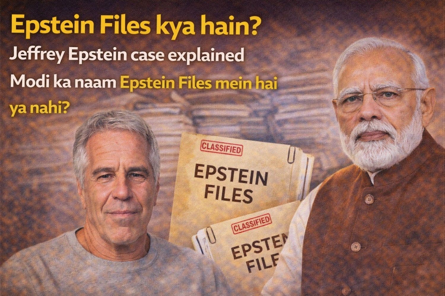 Epstein Files क्या हैं? Jeffrey Epstein Case Explained | Modi का नाम Epstein Files में है या नहीं?