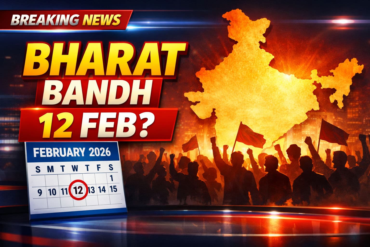 Bharat Bandh 12 February 2026: क्या कल भारत बंद है? जानें वजह, असर और जरूरी अपडेट