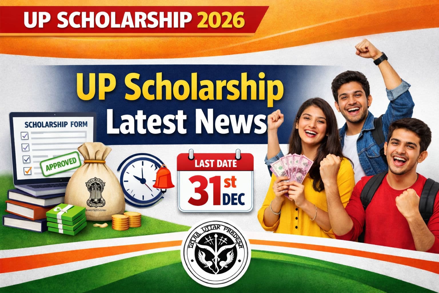 UP Scholarship 2026: Latest Updates, Application Dates, Correction Window और Direct Benefit Transfer